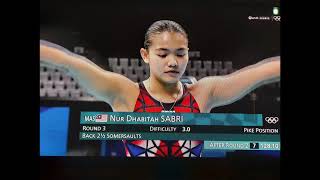 Women 3m springboard  Nur Dhabitah Sabri [upl. by Annaeed]