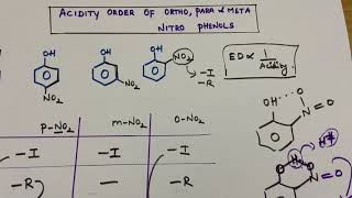 Why acidity of orthonitro phenol is lesser than that of p nitro phenol  NEETJEENCERT Chemistry [upl. by Isadora]