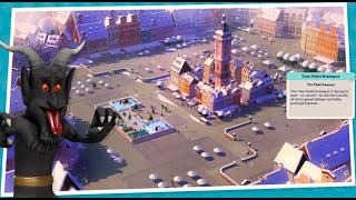 TWO POINT CAMPUS  Winter 2022 Two Point Krampus SILVER Playthrough and Tips  Replaying challenge [upl. by Atiugram]