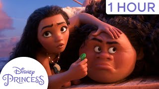 Best of Moana amp Mauis Wild Adventures  1Hour Compilation  Disney Princess [upl. by Larianna]