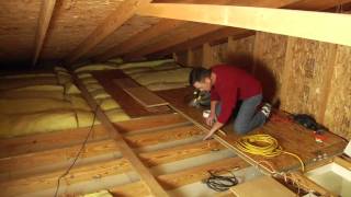 Louisville Ladder Elite Attic Ladder Installation [upl. by Novrej709]