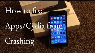 HOW TO FIX CYDIA FROM CRASHING AFTER JAILBREAKING [upl. by Anol399]