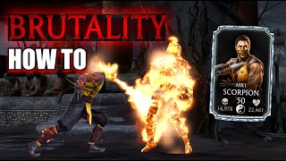 Beginners Guide How to Do BRUTALITY in MK Mobile [upl. by Alehtse]