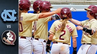 North Carolina vs Florida State Softball Championship Highlights 2016 [upl. by Groh]