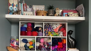 Episode 21  stash organise new cast on and gansey update knittingpodcast knitting [upl. by Prentice]