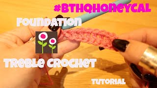 How to crochet the foundation treble crochet ftr or ftrbl and what is it exactly  CROCHET [upl. by Akirea308]