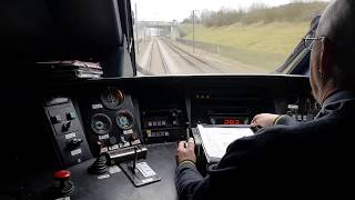 Eurostar drivers eye view travelling at 300 KPH [upl. by Ayirp]