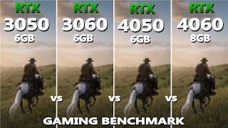 Laptop RTX 3050 6GB vs 3060 vs 4050 vs 4060 Gaming Benchmark Test in 2024  Which one is better [upl. by Aliek]