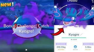 Catching NEW SHADOW KYOGRE in Pokemon GO [upl. by Llewej]