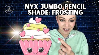 NYX Jumbo Eye Pencil in Frosting  Shadow Primer Demo  Amazon Must Haves 2024 [upl. by Cousin96]