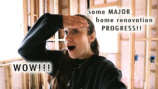 some MAJOR renovation progress  thrift shopping  VLOGMAS Day 16 [upl. by Erreid805]