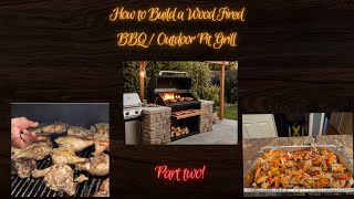 How to Build a Wood Fired BBQ  Outdoor Pit Grill [upl. by Aioj]