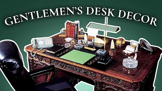 Classic Men’s Desktop Interior Design Working from Home in Style [upl. by Leinnad573]