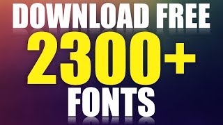 How to Download 2300 Fonts Free For Coreldraw amp Photoshop by AS GRAPHICS [upl. by Ryann]