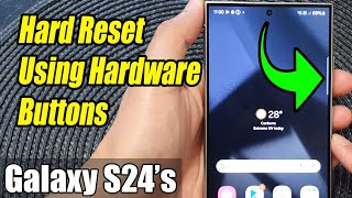 Galaxy S24S24Ultra How to Hard Reset Using Hardware Buttons [upl. by Nauqes]