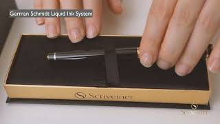 Scriveiner London Black Rollerball Pen [upl. by Ozne]