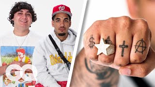 Shoreline Mafia Break Down Their Tattoos  GQ [upl. by Matthias]