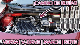 COMO CAMBIAR BUJIAS VERSAVDRIVE MARCHNOTEHR16DE NISSAN  Agus Vargas [upl. by Tengler]