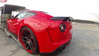 Novitec Ferrari F12 NLargo revs sound 781 PS sport auto test widebody F12 Berlinetta [upl. by Lampert112]