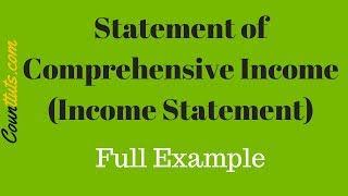 Statement of Comprehensive Income Income Statement  Full Example [upl. by Gerard]