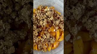 Peach season is almost over but there’s still time to make this super easy Peach Crisp 🍑 [upl. by Yro]