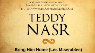 Instrumental  Karaoke  Bring Him Home from Les Miserables  Teddy NASR [upl. by Straub]