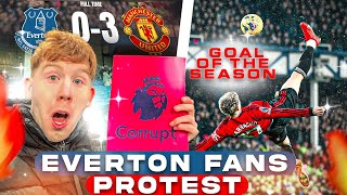 A SENSATIONAL Garnacho BICYCLE KICK And HUGE Premier League PROTESTS At Everton Vs Man United [upl. by Asela]