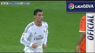 Brilliant goal of Cristiano 22 Real Madrid  Valencia CF [upl. by Eirruc750]