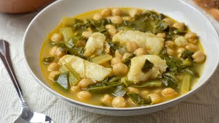 Potaje de garbanzos con acelgas y bacalao [upl. by Gaal810]