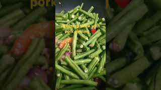 Adobong sitaw with pork giniling juvilynsjourneyadobongsitawporkginilingshortvideolongbeans [upl. by Unders206]