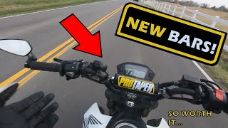 BEST PROTAPER BARS FOR HONDA GROM  PROTAPER GROM BARS REVIEW  PROTAPER SE MINI KLXDRZ 110 [upl. by Atthia]