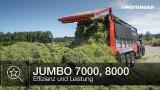 Effizienz und Leistung mit JUMBO Ladewagen  PÖTTINGER [upl. by Thurmann620]