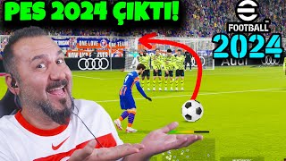 HAKAN ÇALHANOĞLU İLK FRİKİK GOLÜ PES 2024 ÇIKTI ANALİG ve EDİT  EFOOTBALL 2024 OYNUYORUZ [upl. by Akkahs66]