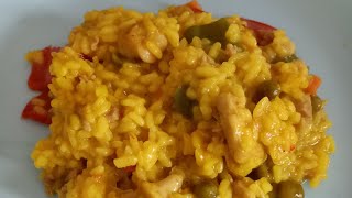 Arroz con pollo fácil y rico con Thermomix [upl. by Ardnekal669]