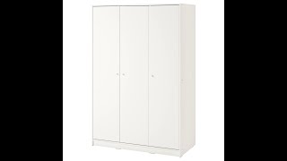 IKEA HASVIK wardrobe assembly instructions [upl. by Bhayani]