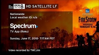 TWC HD Satellite Local Forecast June 17 2018 717AM PDT [upl. by Ioj]