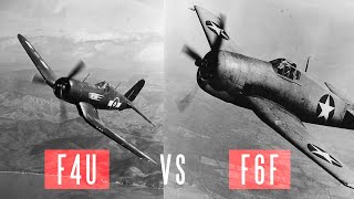 F4U Corsair vs F6F Hellcat  Which was the better fighter [upl. by Ramsden882]