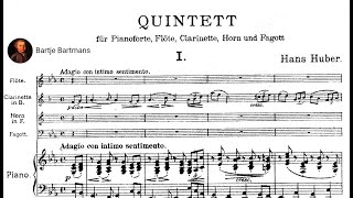 Hans Huber  Quintet for Piano and Winds Op 136 1914 [upl. by Hylton]