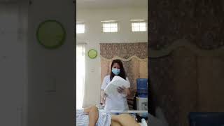 changing diaper plss watch this caregiver hardwork nelrosevlog [upl. by Glenden740]