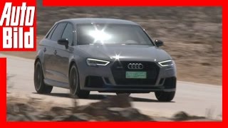 Audi RS 3 Sportback 2017  Mit 400 Pferden durch die Wüste [upl. by Eliezer137]