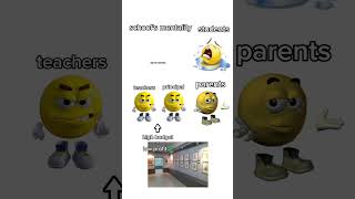 schools mentality 💢 memes shorts schoolmemes family familymeme funny [upl. by Creight]