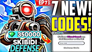 NEW ALL WORKING CODES FOR SKIBIDI TOWER DEFENSE ROBLOX SKIBIDI TOWER DEFENSE COCODES [upl. by Schiffman]