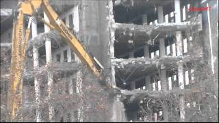 Abbruch  Demolition  VersatelHochhaus in Stuttgart  Skyscraper in Stuttgart  Part 2 [upl. by Inahet]