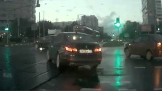 Ghost car comes out of nowhere in Russian intersection [upl. by Parrish324]