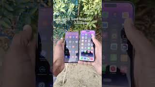 iPhone Super Retina XDR OOLED vs Samsung Super Amoled [upl. by Aryahay]