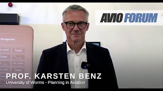 AVIOINTERVIEW Prof Karsten Benz University of Worms  Planning in Aviation [upl. by Nidraj]