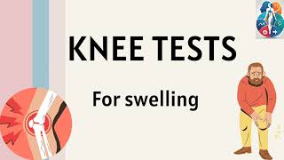 Knee tests for swelling [upl. by Annoynek88]