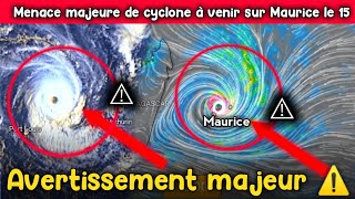 Menace majeure de cyclone de catégorie 4 en direction de Maurice  1119 janvier Alerte cyclone [upl. by Delos299]