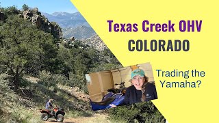 Texas Creek OHV Colodao  Trading the Yamaha coloradooffroad alongthetrailOHV yamaha atv [upl. by Marylin481]