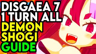 Disgaea 7 How To Complete All Demon Shogi In 1 Turn Guide Normal Mode [upl. by Anifad]